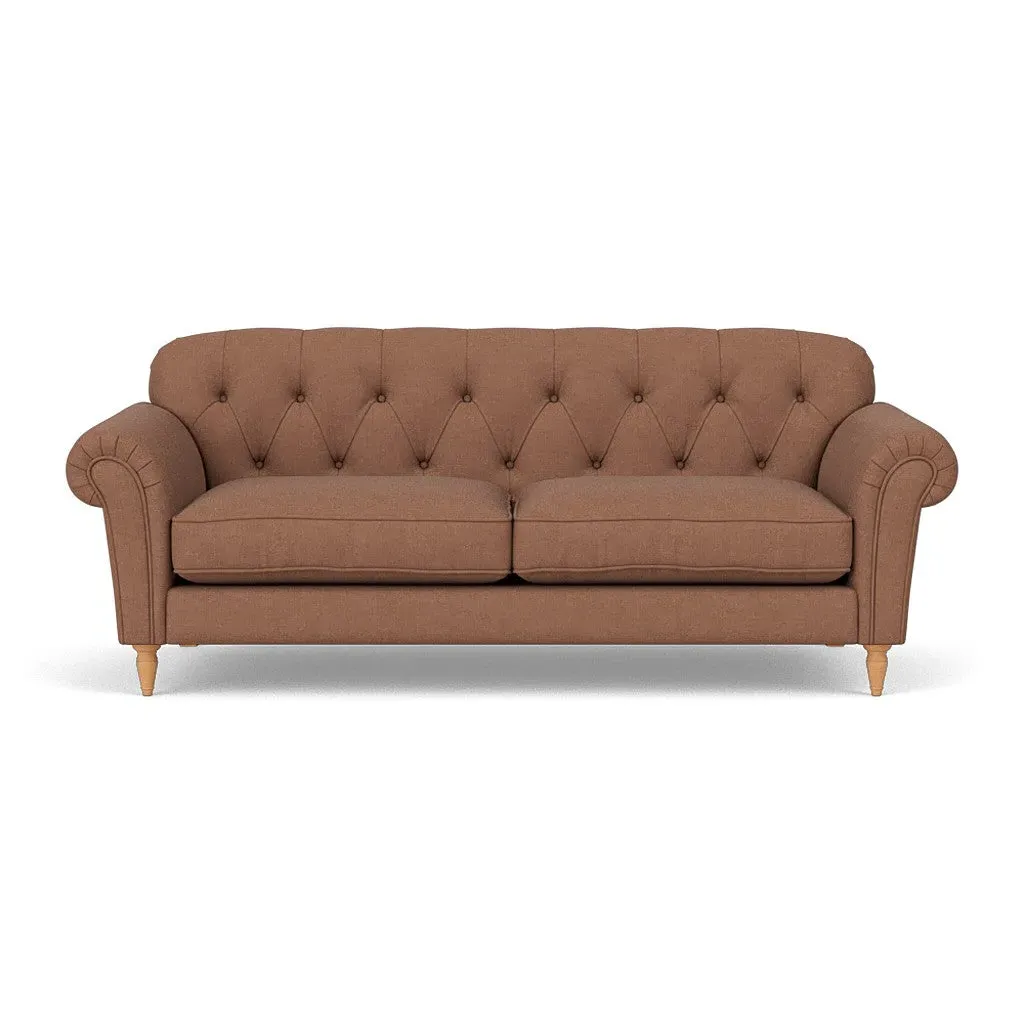 Chapman 4-Seater Sofa - Dusky Blush, House Linen Mix