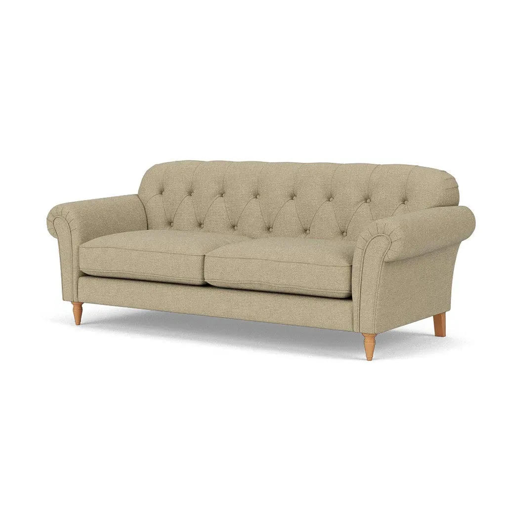 Chapman 4-Seater Sofa - Green Marl, House Weave