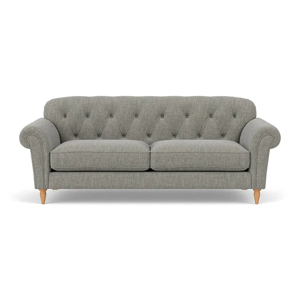 Chapman 4-Seater Sofa - Grey Marl, Rustic Weave