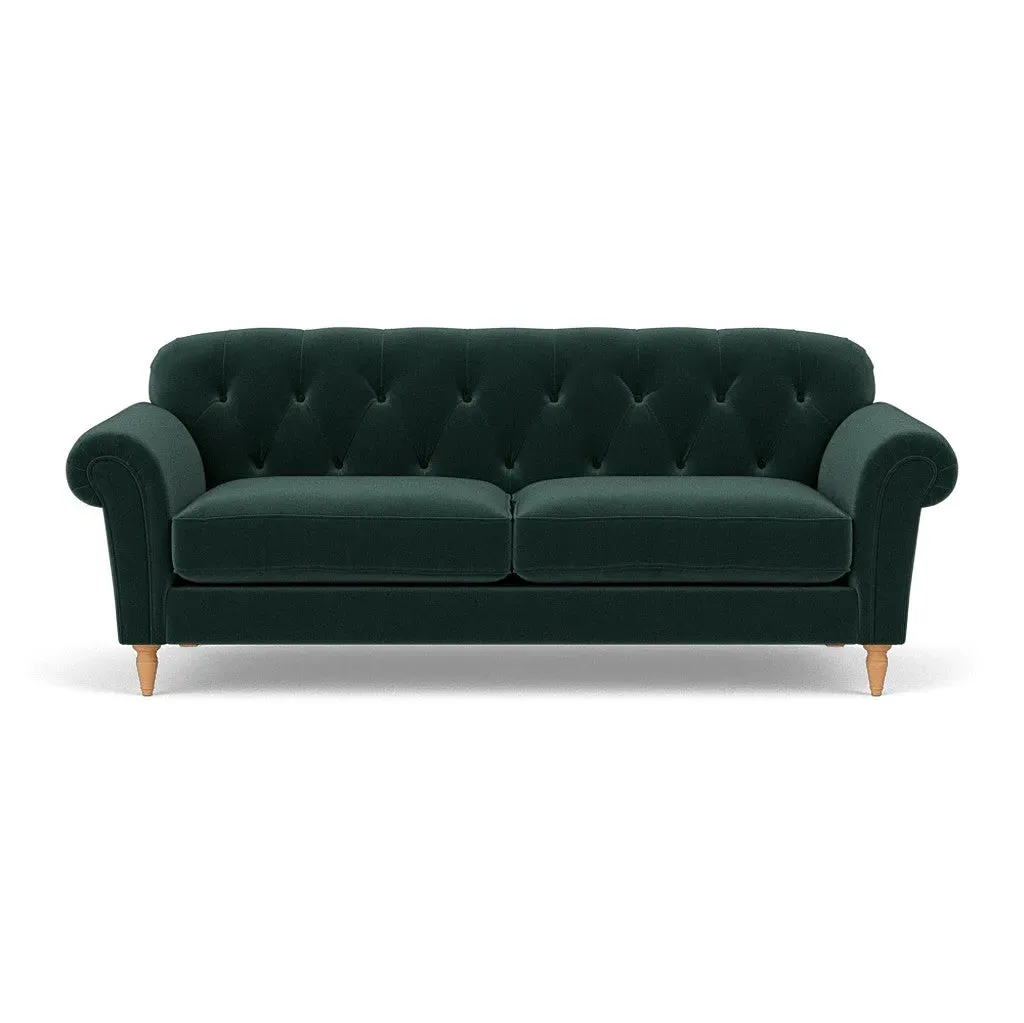 Chapman 4-Seater Sofa - Lake, Matt Velvet