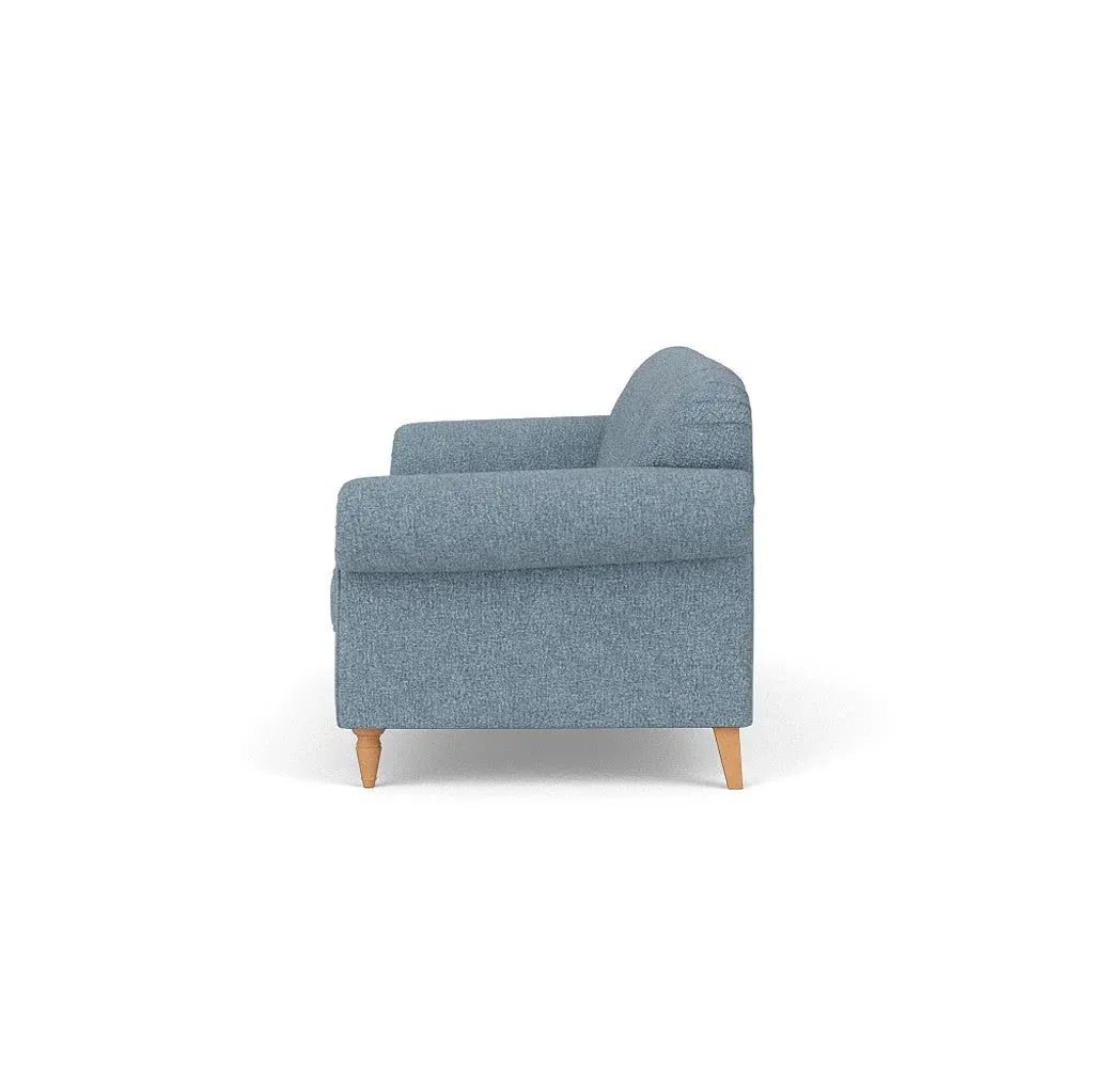 Chapman 4-Seater Sofa - Mid Blue, Aquaclean Oxford