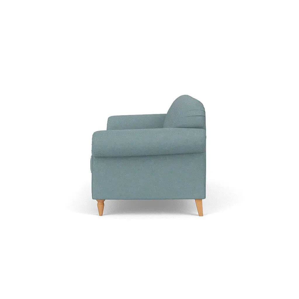 Chapman 4-Seater Sofa - Sky Blue, Linen Mix
