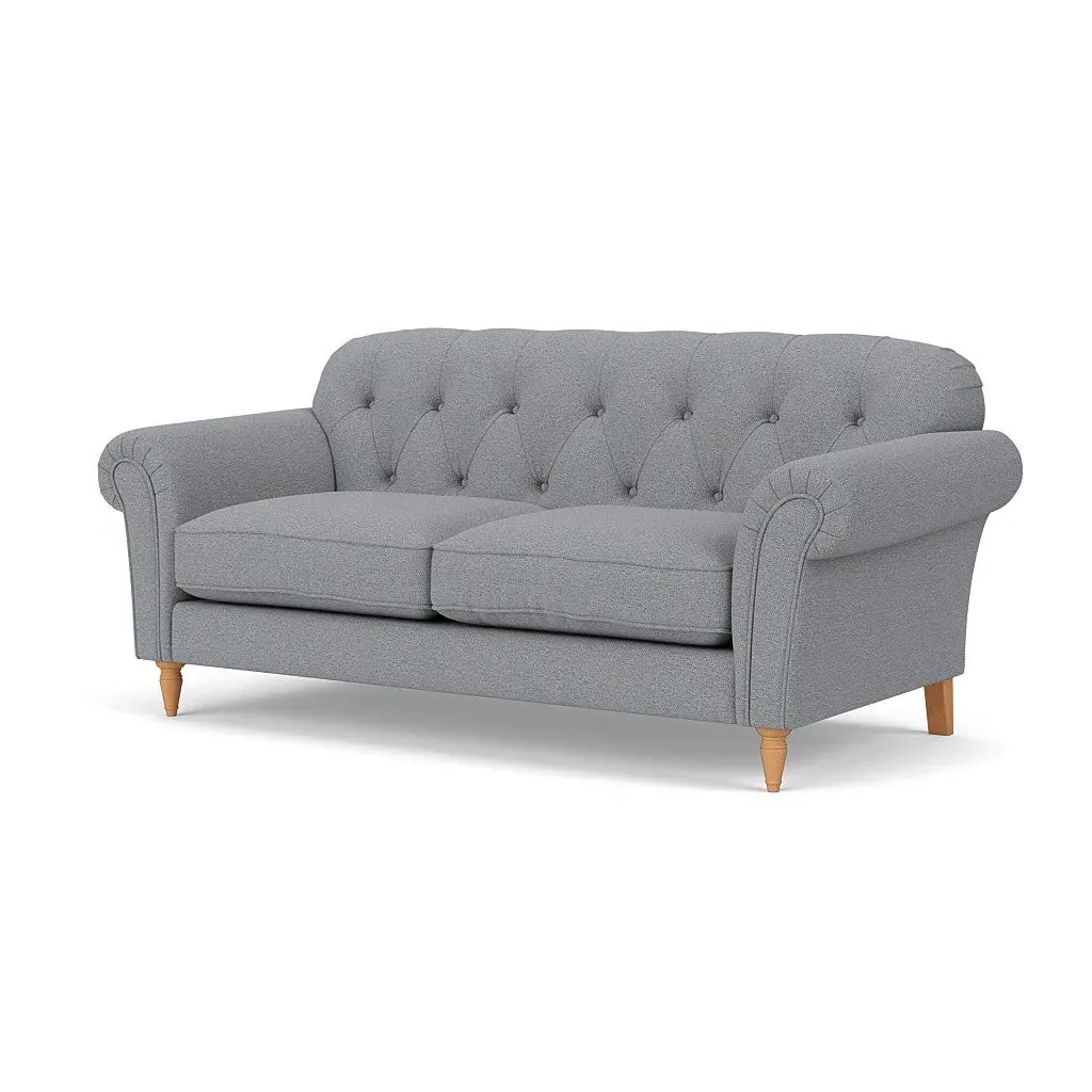 Large 2-Seater Sofa - Blue Marl, House Weave