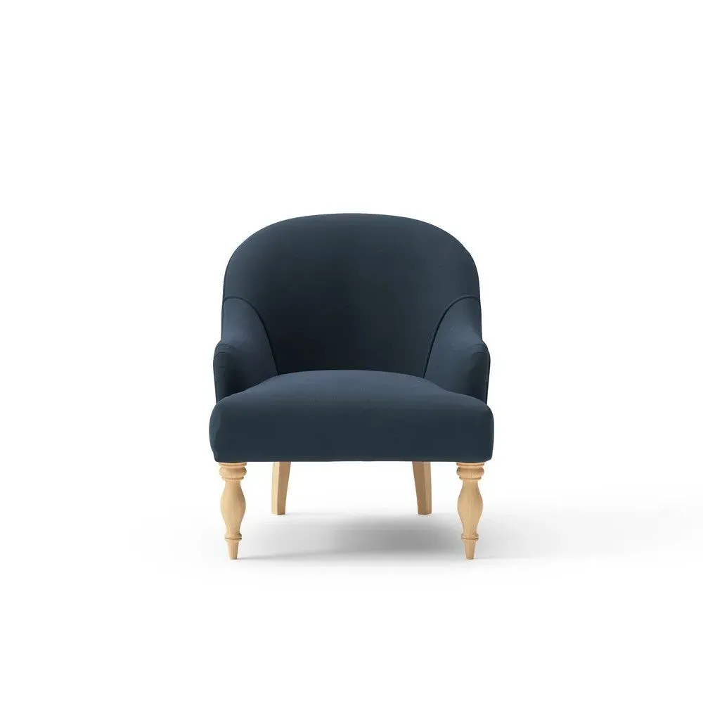 Armchair - Dark Blue, Matt Velvet image