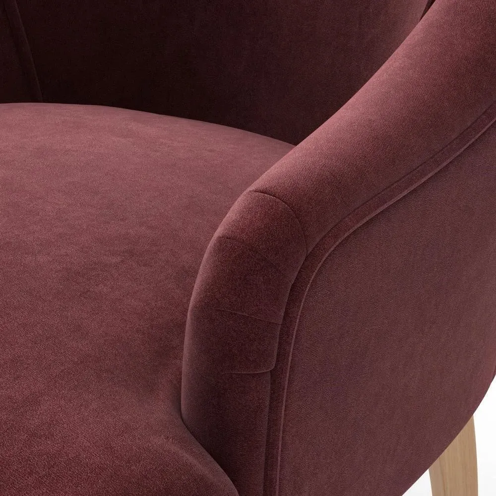 Armchair - Dark Rosehip, Matt Velvet
