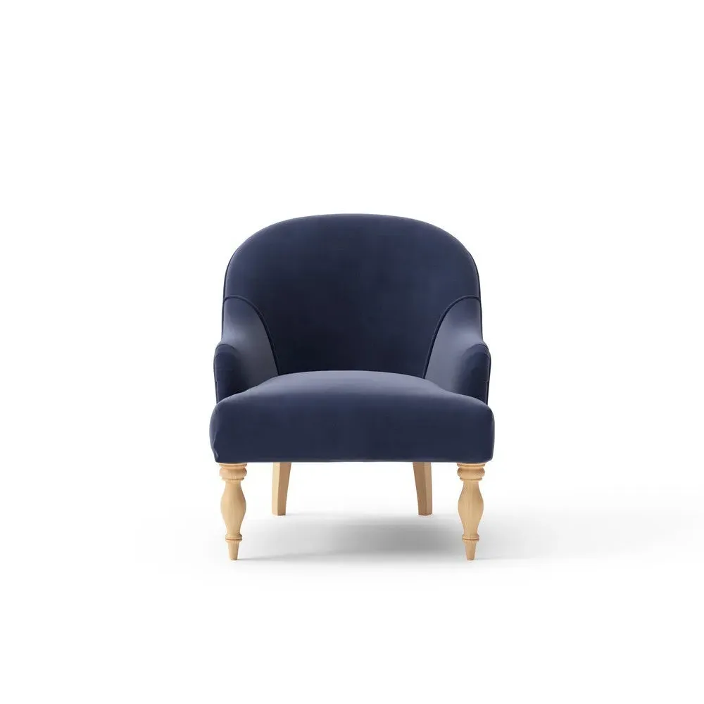 Armchair - Deep Blue, Matt Velvet