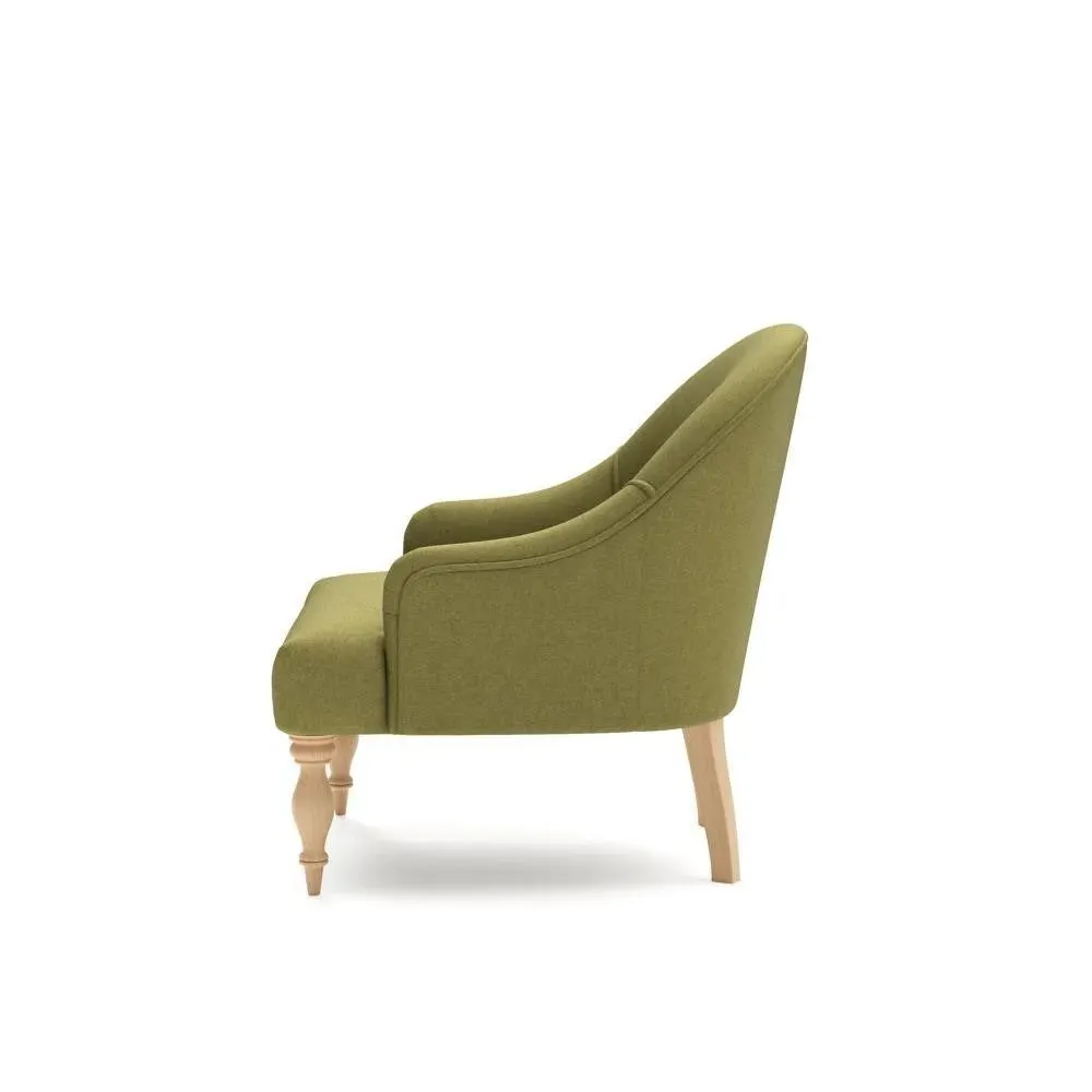 Armchair - Green, House Linen Mix