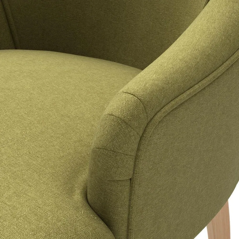 Armchair - Green, House Linen Mix