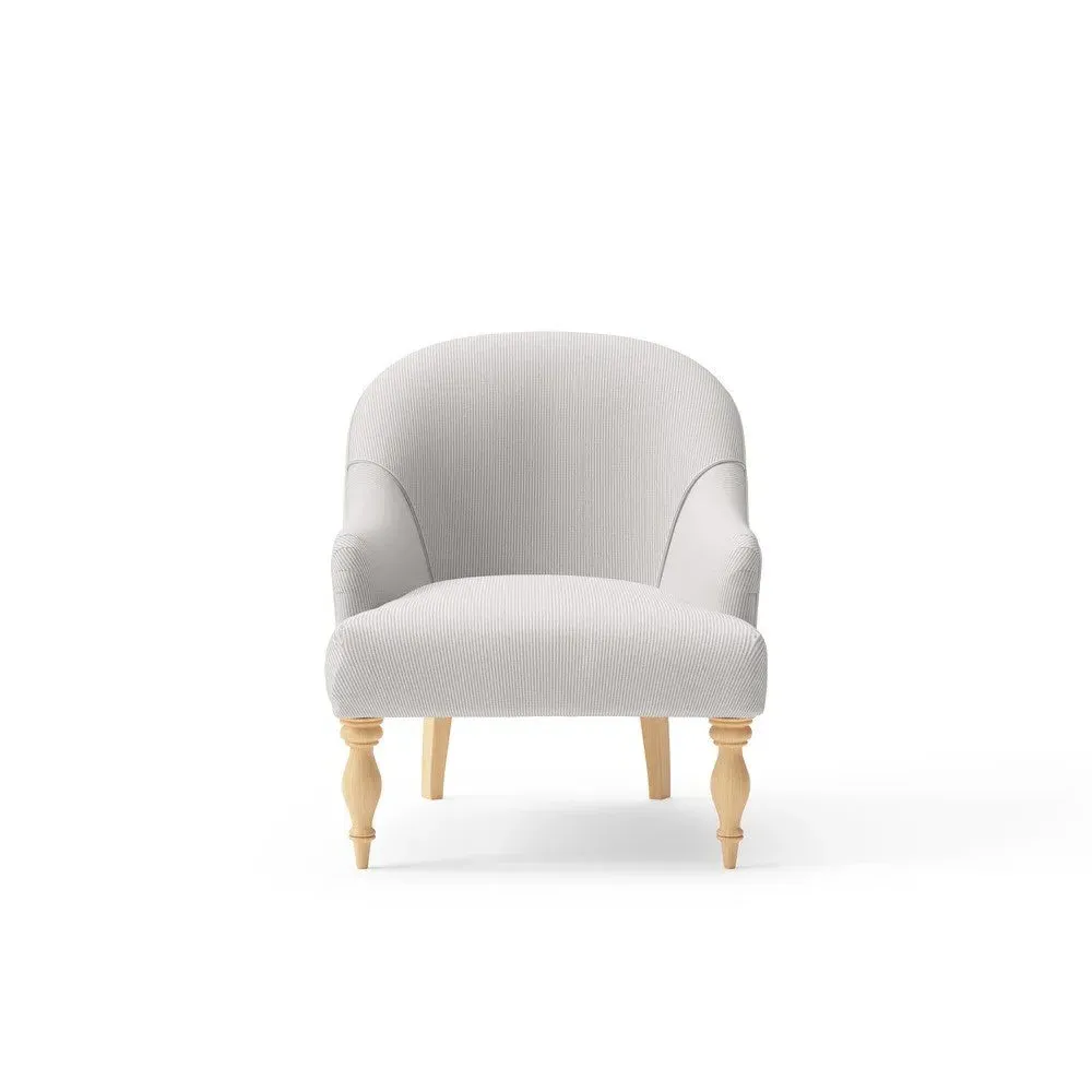 Armchair - Grey, Broadway Stripe