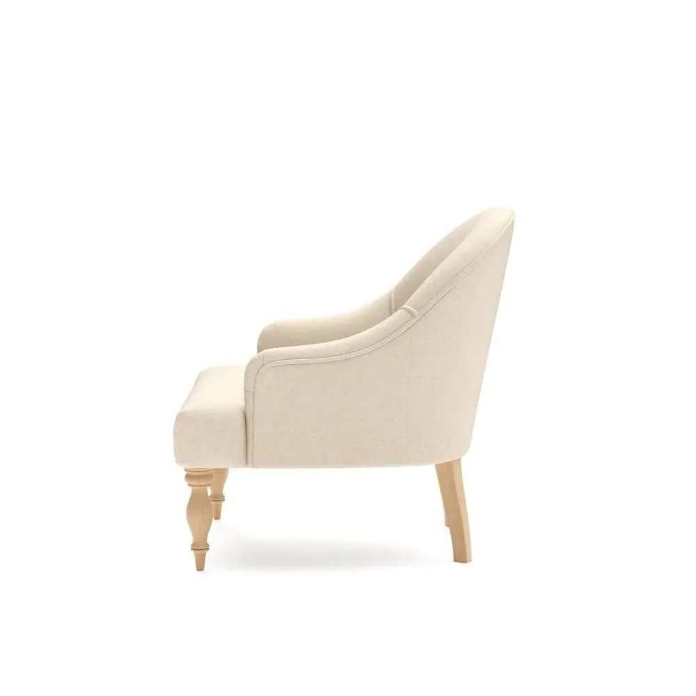 Armchair - Lily White, House Linen Mix