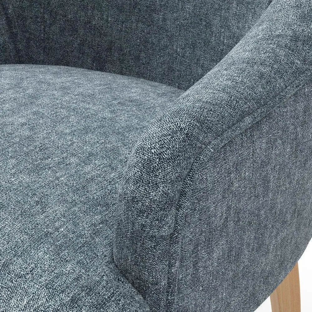 Armchair - Mid Blue, Aquaclean Oxford