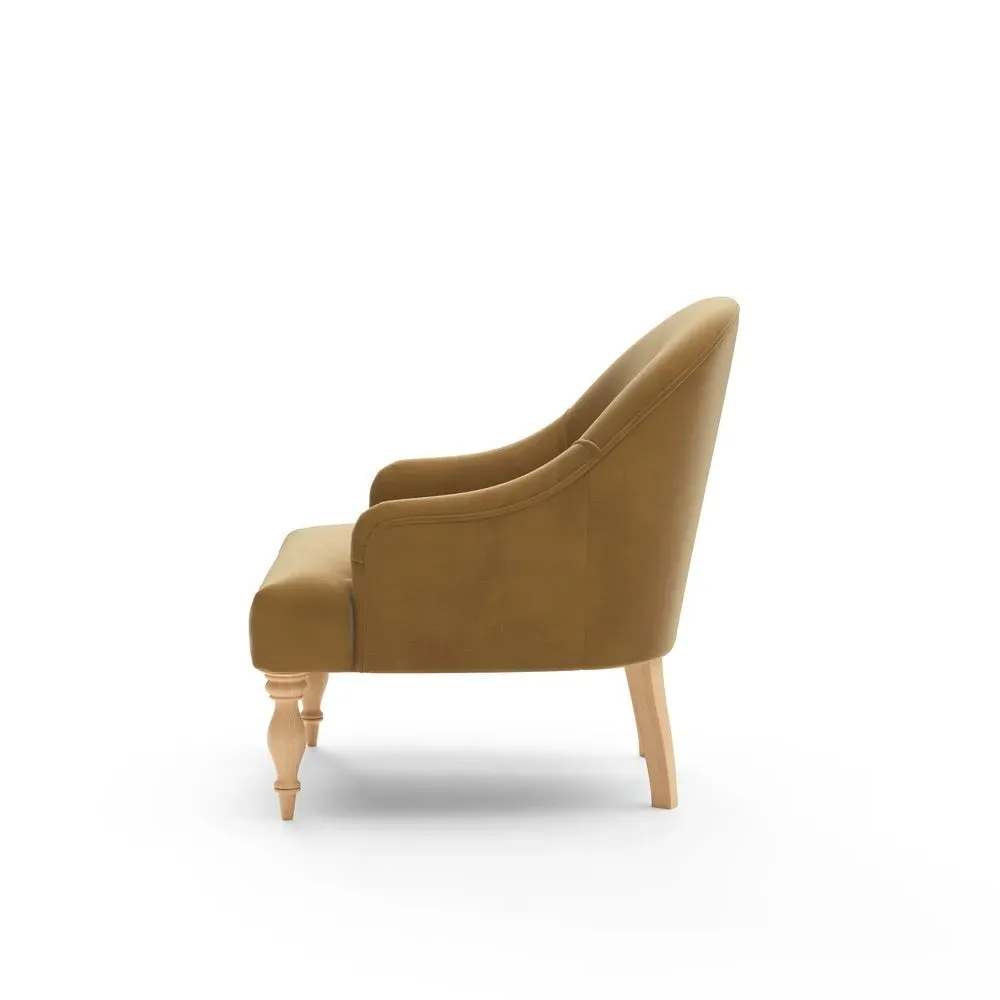 Armchair - Mustard, Matt Velvet