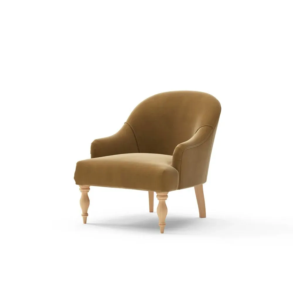 Armchair - Mustard, Matt Velvet