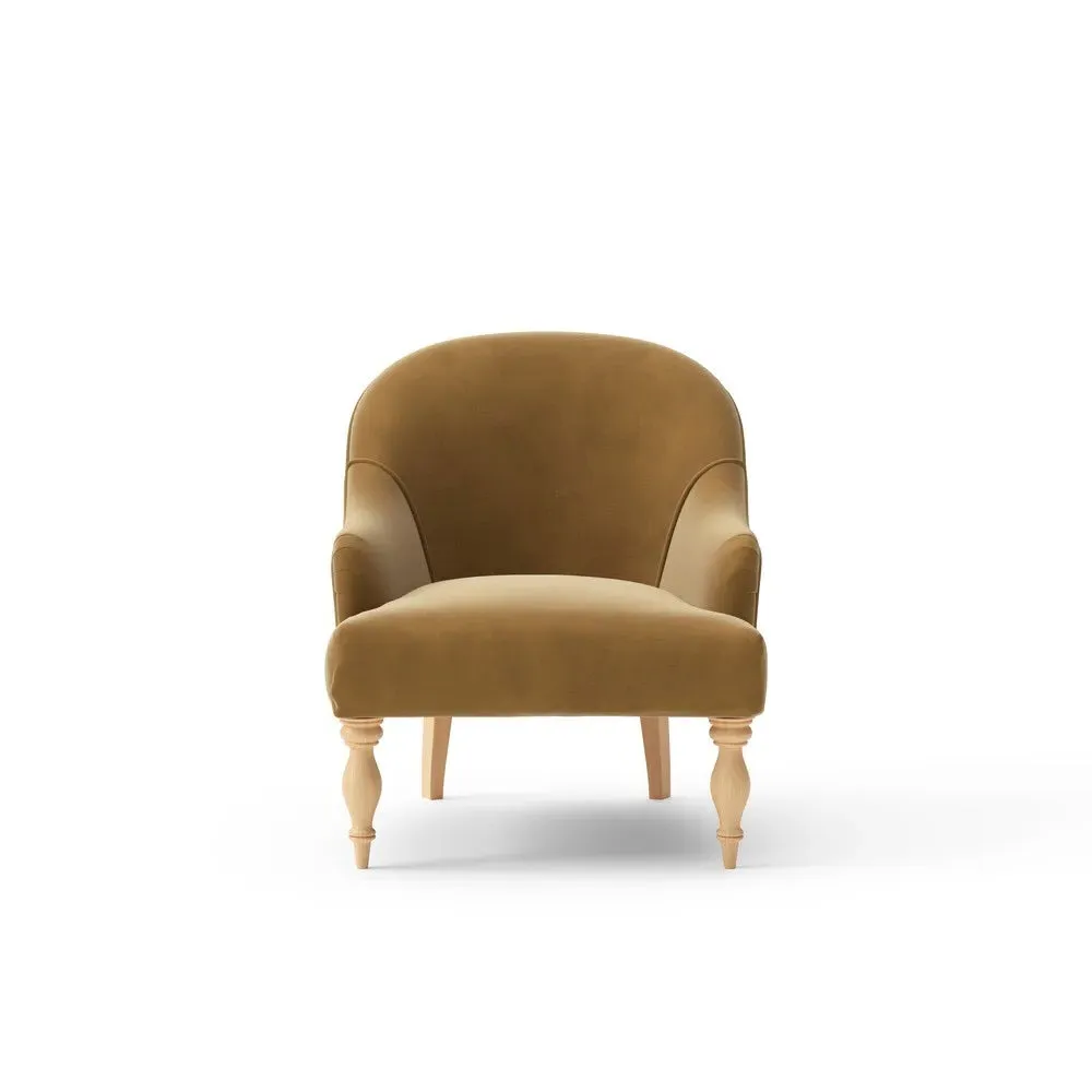 Armchair - Mustard, Matt Velvet