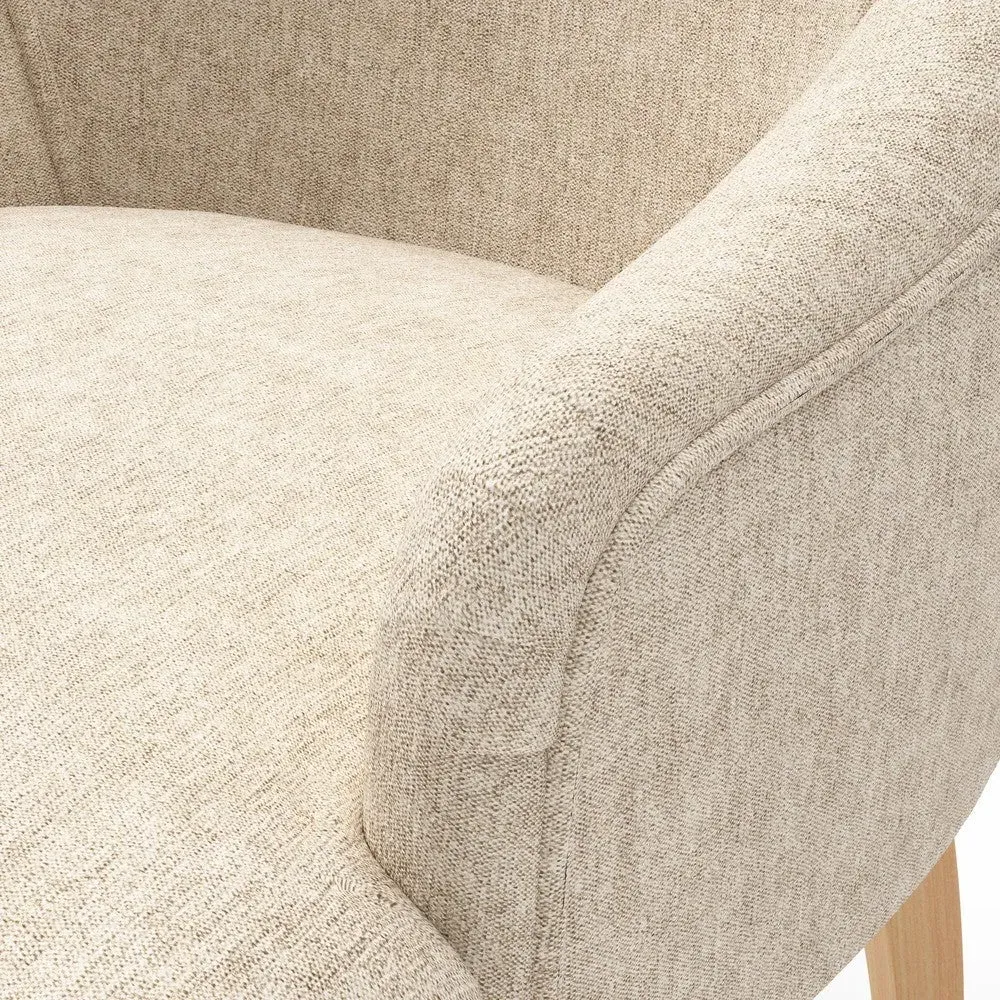 Armchair - Natural, Aquaclean Oxford