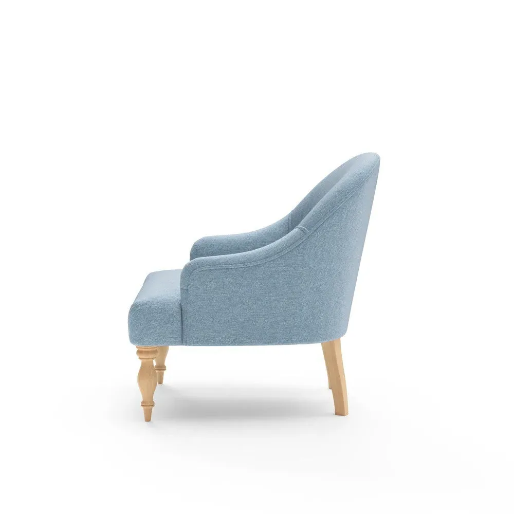 Armchair - Teal, Rustic Weave