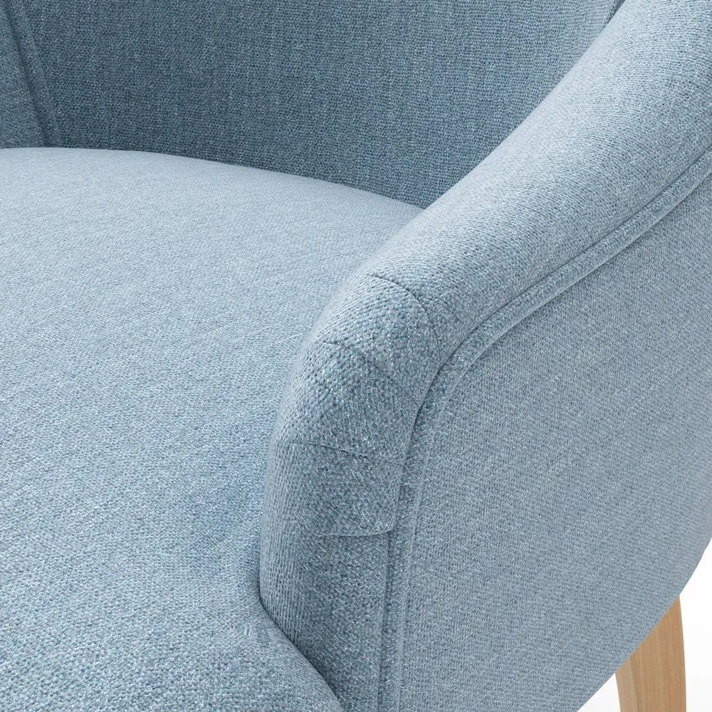 Armchair - Teal, Rustic Weave