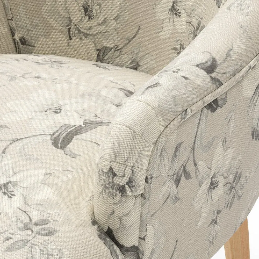 Armchair with Broadway Floral - Clay