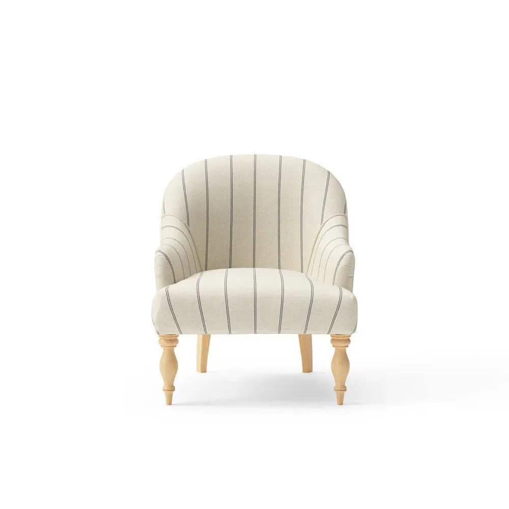 Charlotte Armchair - Charcoal, Compton Stripe image