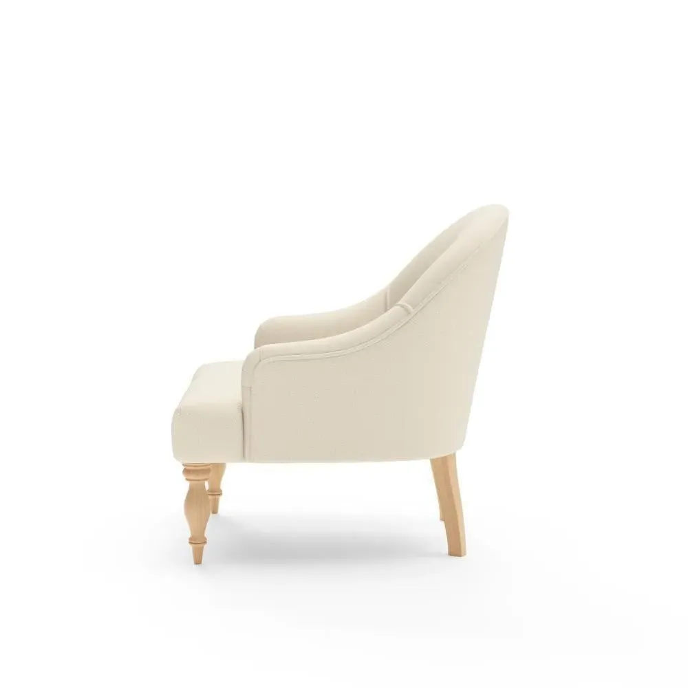 Charlotte Armchair - Cream, House Weave