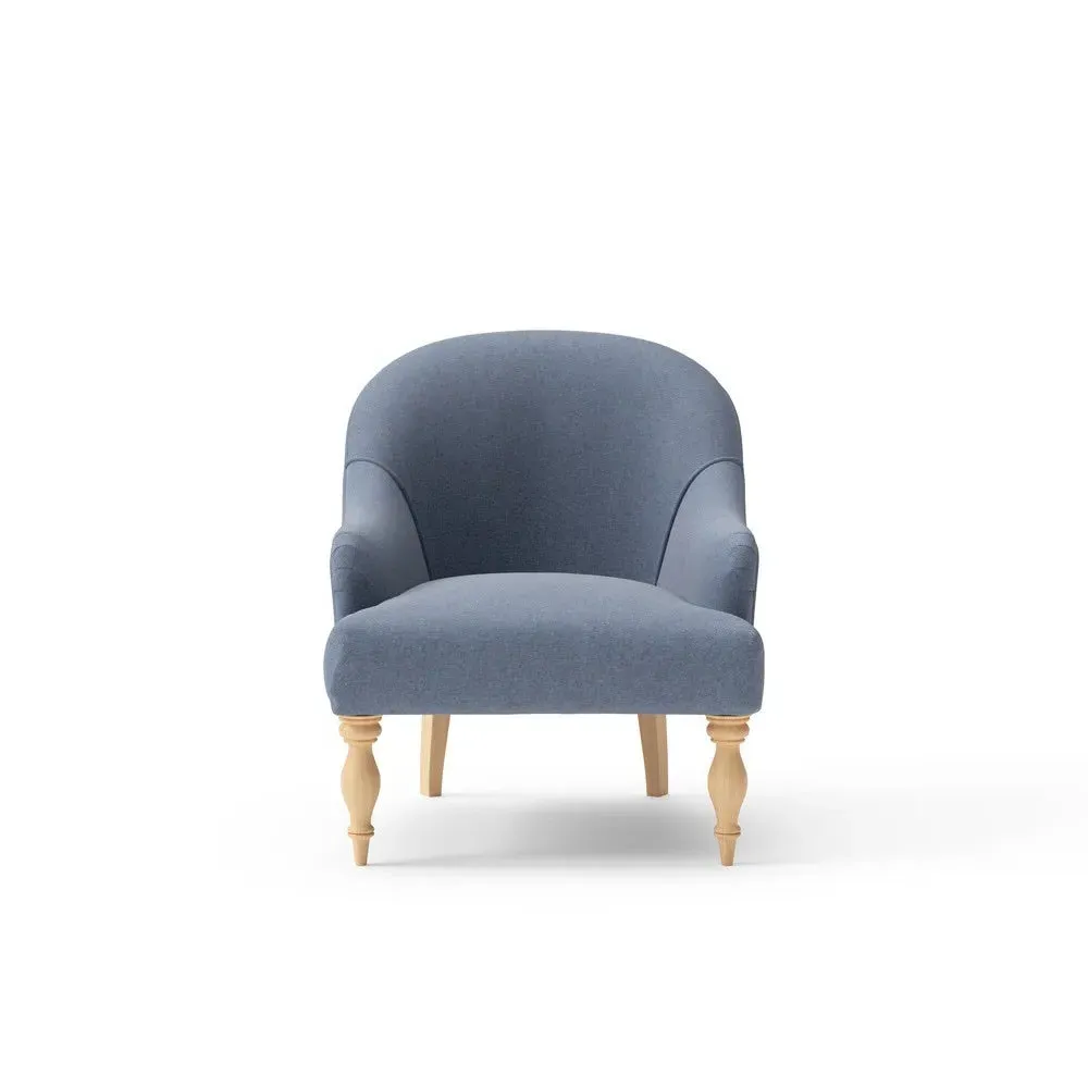 Charlotte Armchair - Indigo, House Linen Mix