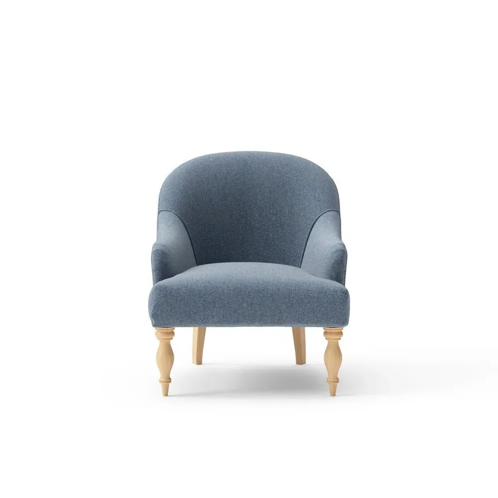 Charlotte Armchair - Indigo, Rustic Weave