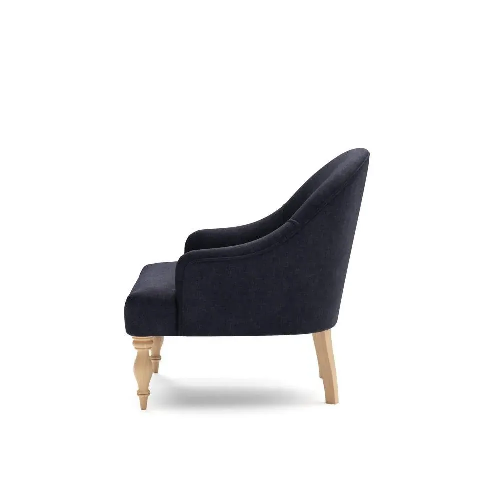 Charlotte Armchair - Ink, Eco Chenille