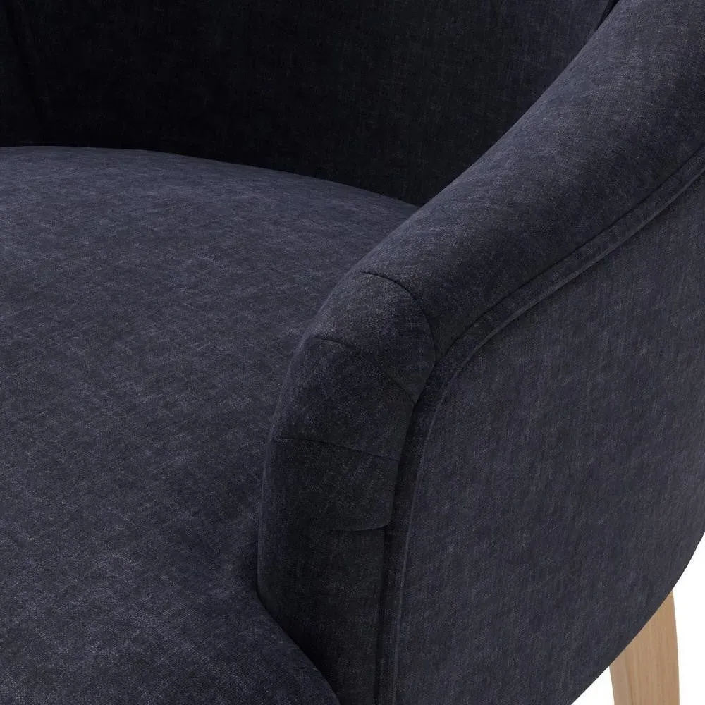 Charlotte Armchair - Ink, Eco Chenille