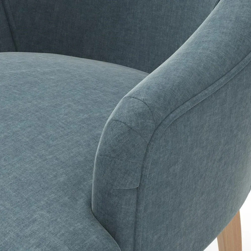 Charlotte Armchair - Teal, Eco Chenille