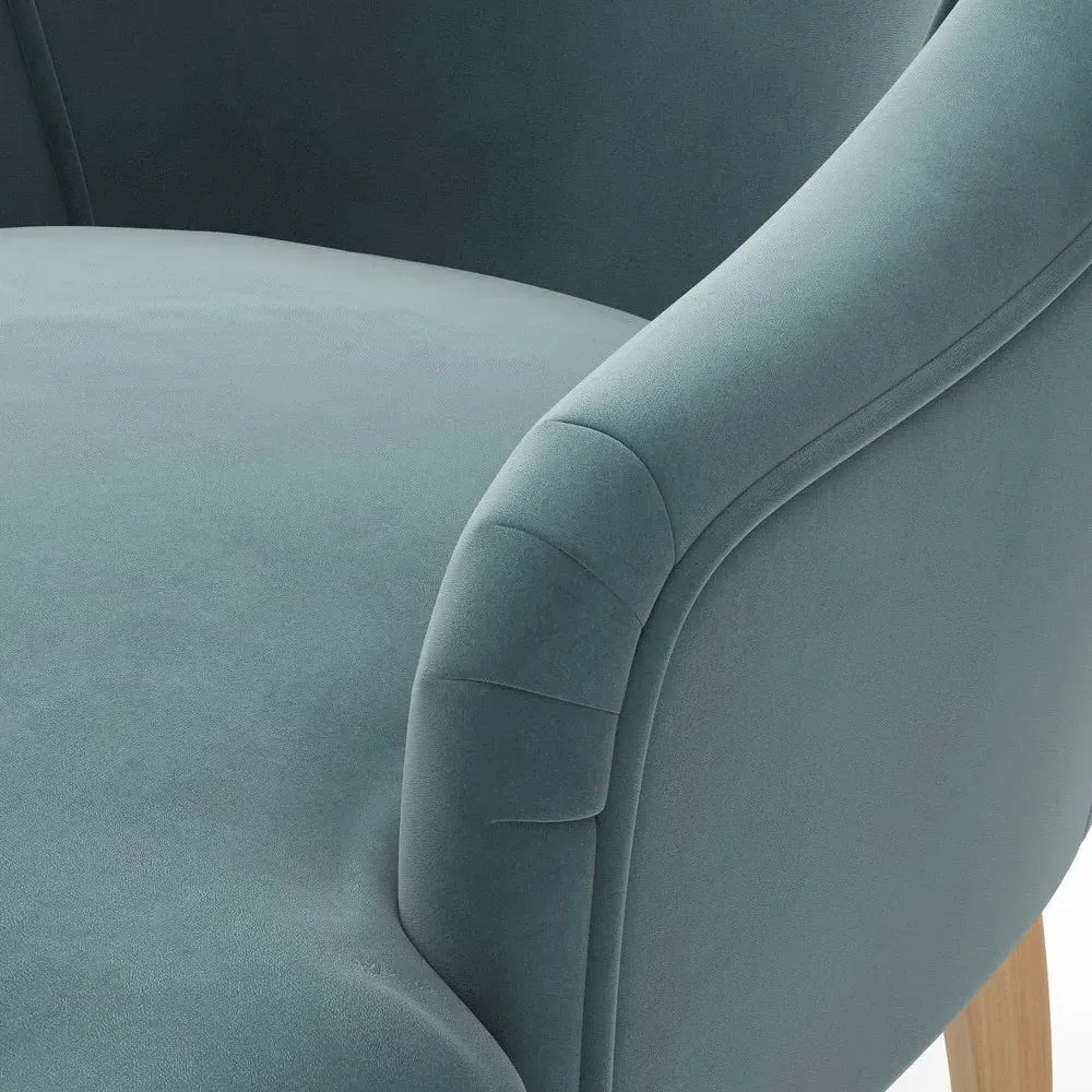 Charlotte Armchair - Teal, Matt Velvet