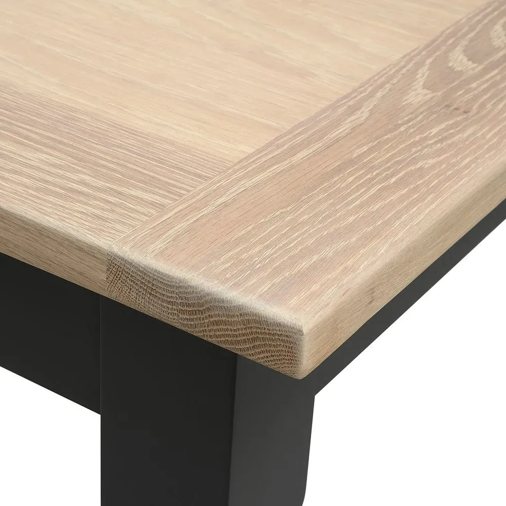 4-6 Seater Extending Dining Table - Grey, Oak