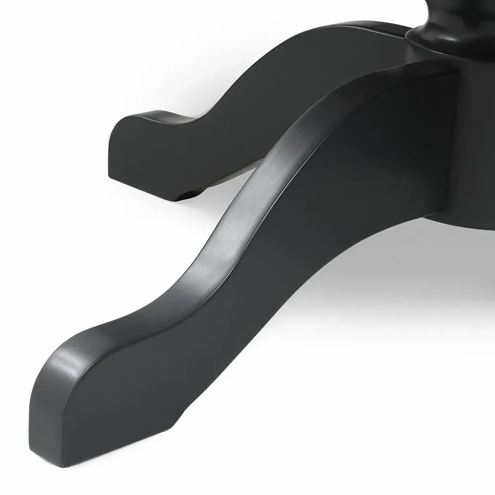 4-6 Seater Round Extending Dining Table - Charcoal, Oak