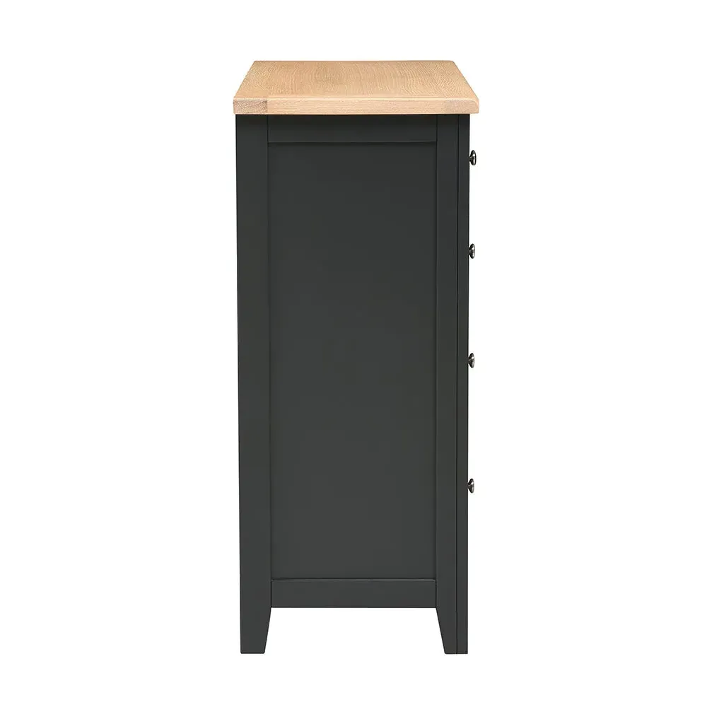 5 Drawer Chest - Charcoal, Oak