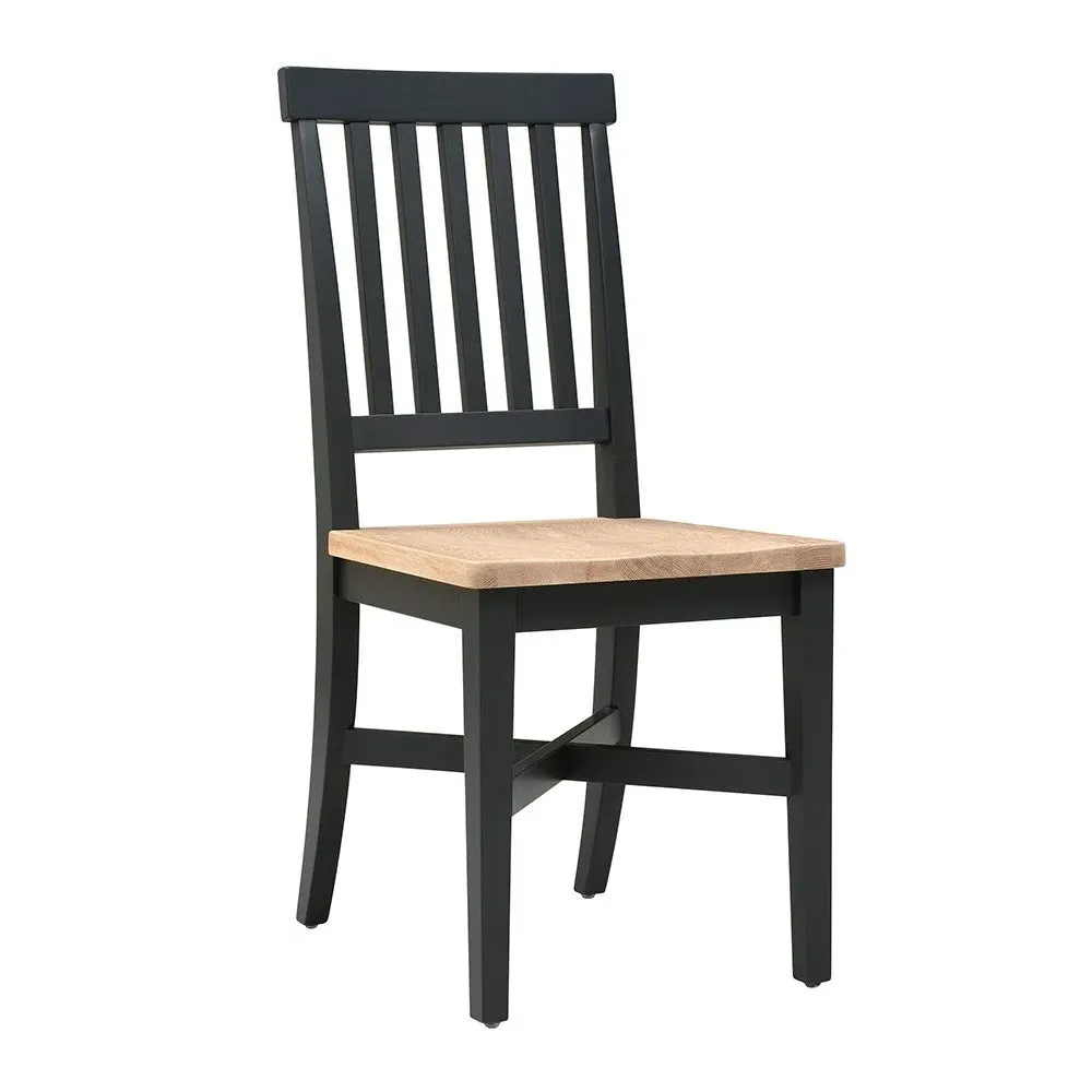 6-10 Seater Dining Table and 6 Chairs Set - Charcoal, Oak