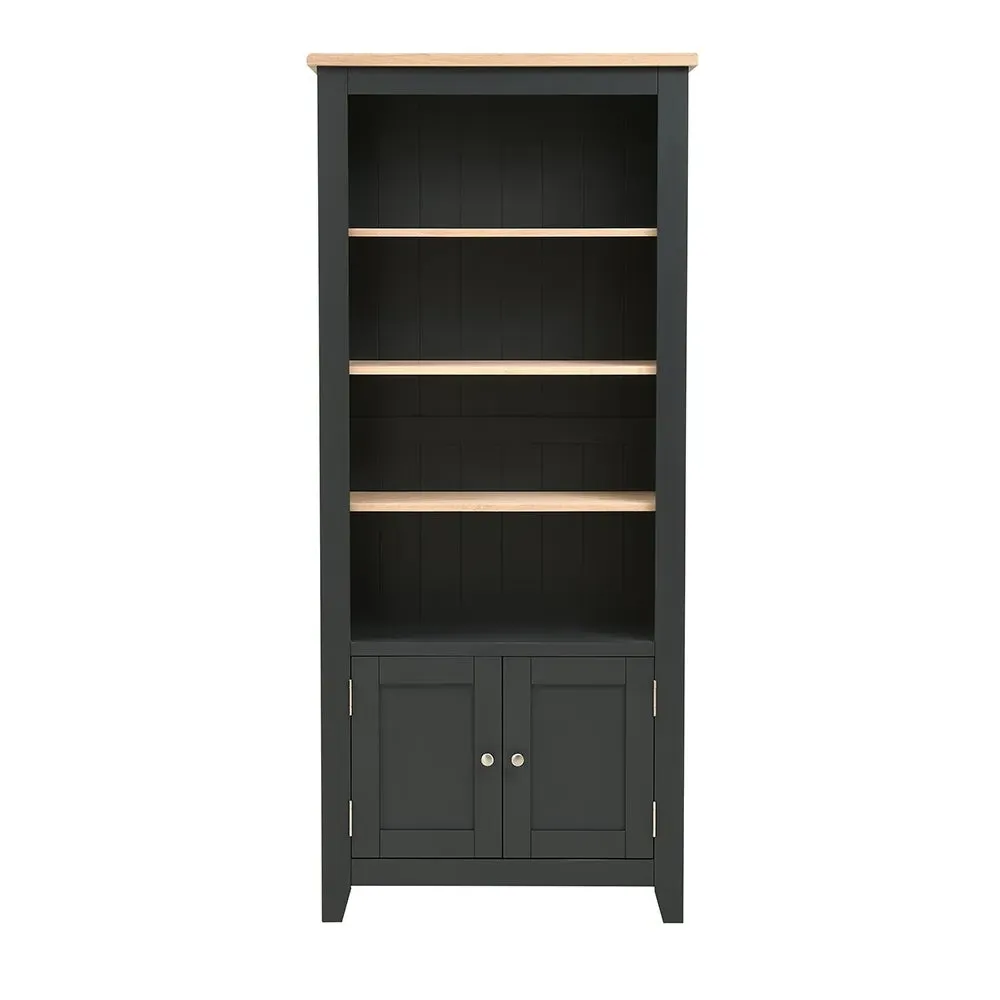 Alcove Display Cabinet - Charcoal