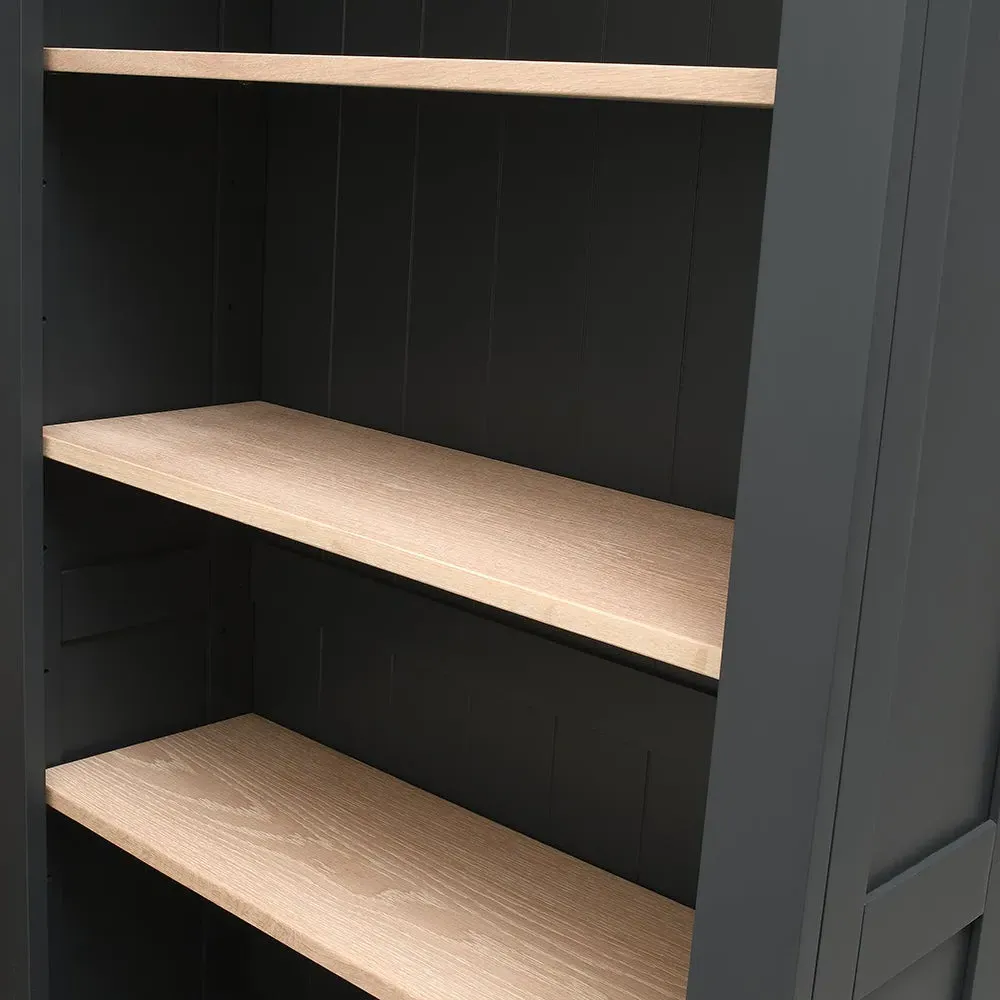 Alcove Display Cabinet - Charcoal