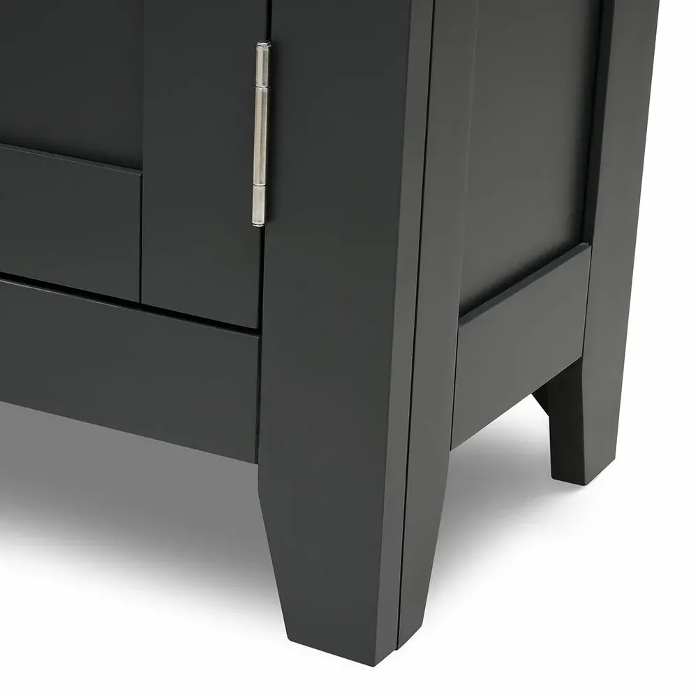 Alcove Display Cabinet - Charcoal