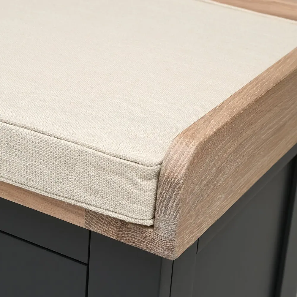 Chester 4 Drawer Shoe Bench - Charcoal