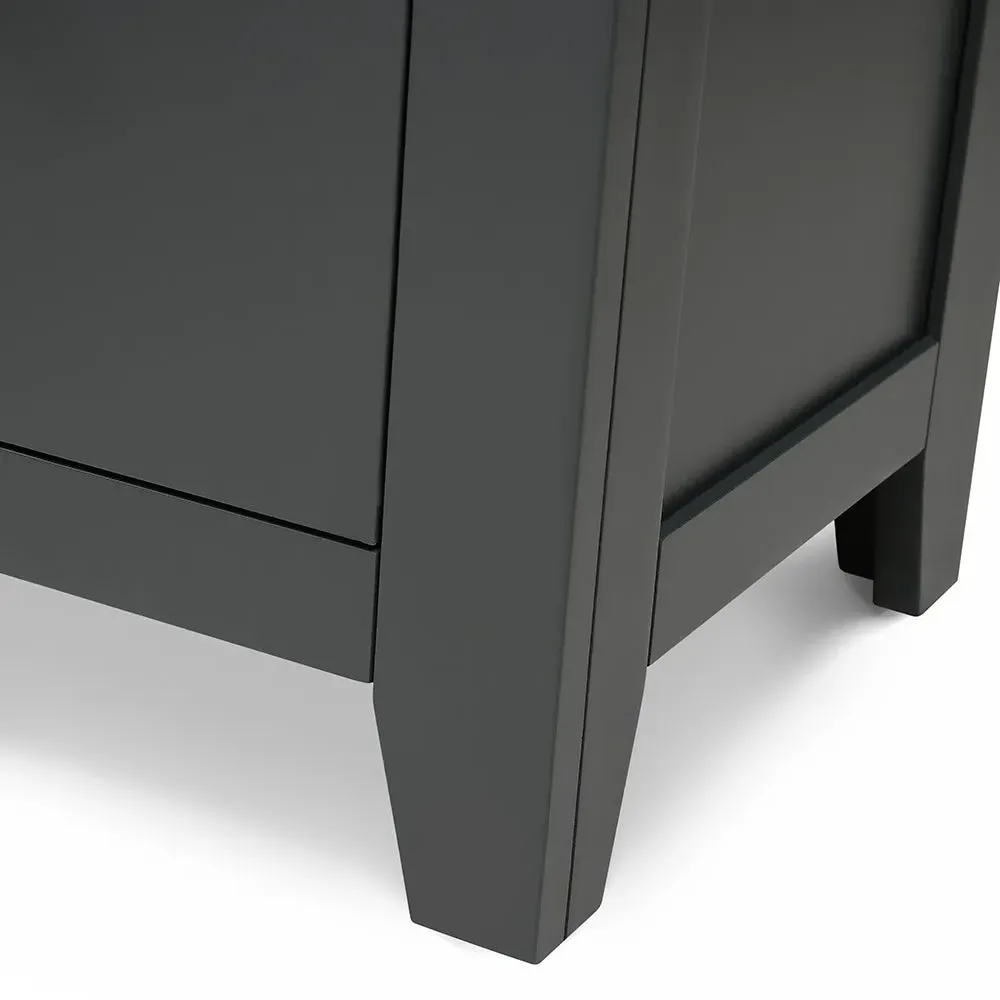 Chester 4 Drawer Shoe Bench - Charcoal