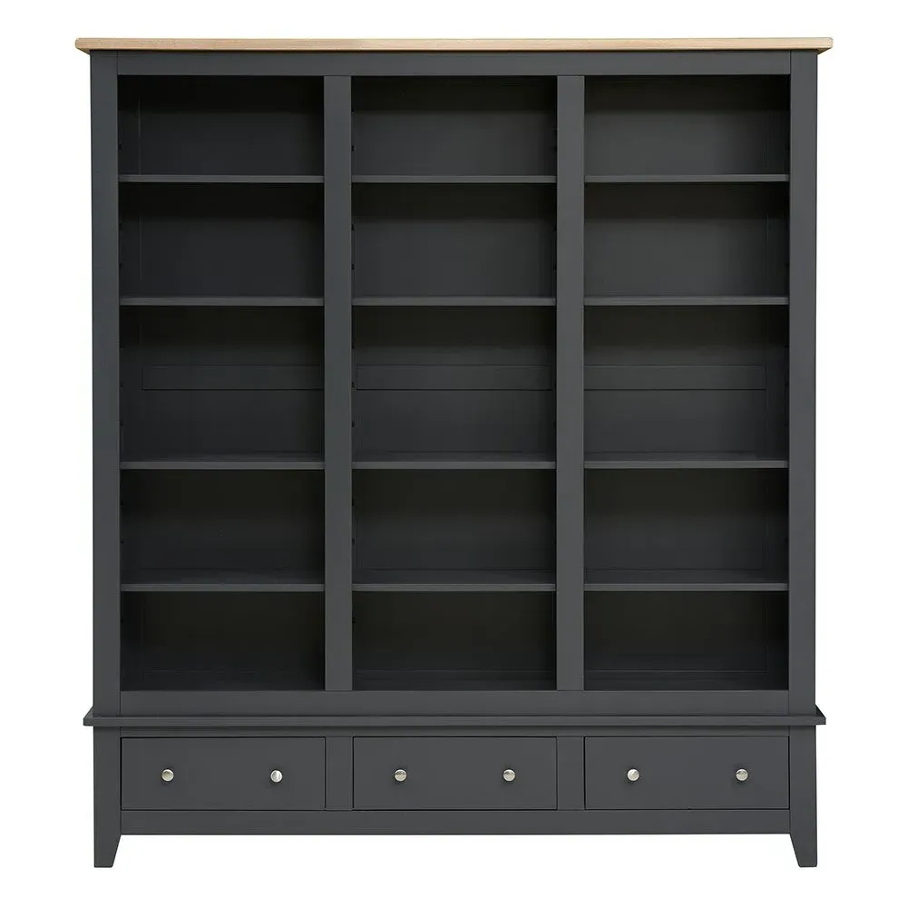 Chester Charcoal Grand Bookcase