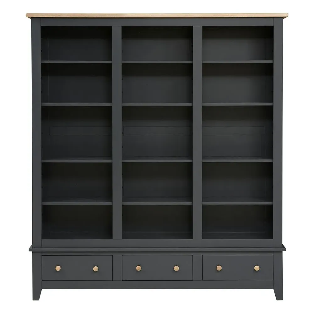 Chester Charcoal Grand Bookcase