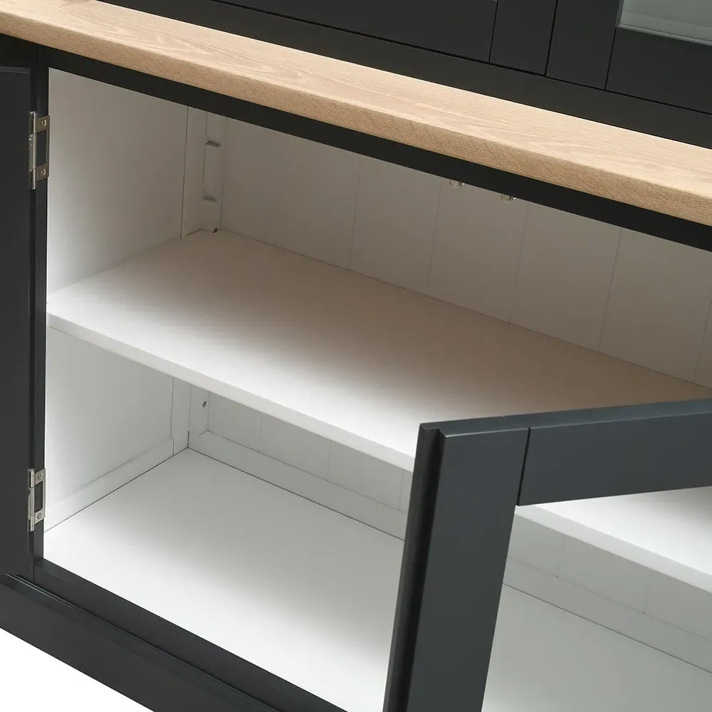 Chester Charcoal Large Glazed Dresser