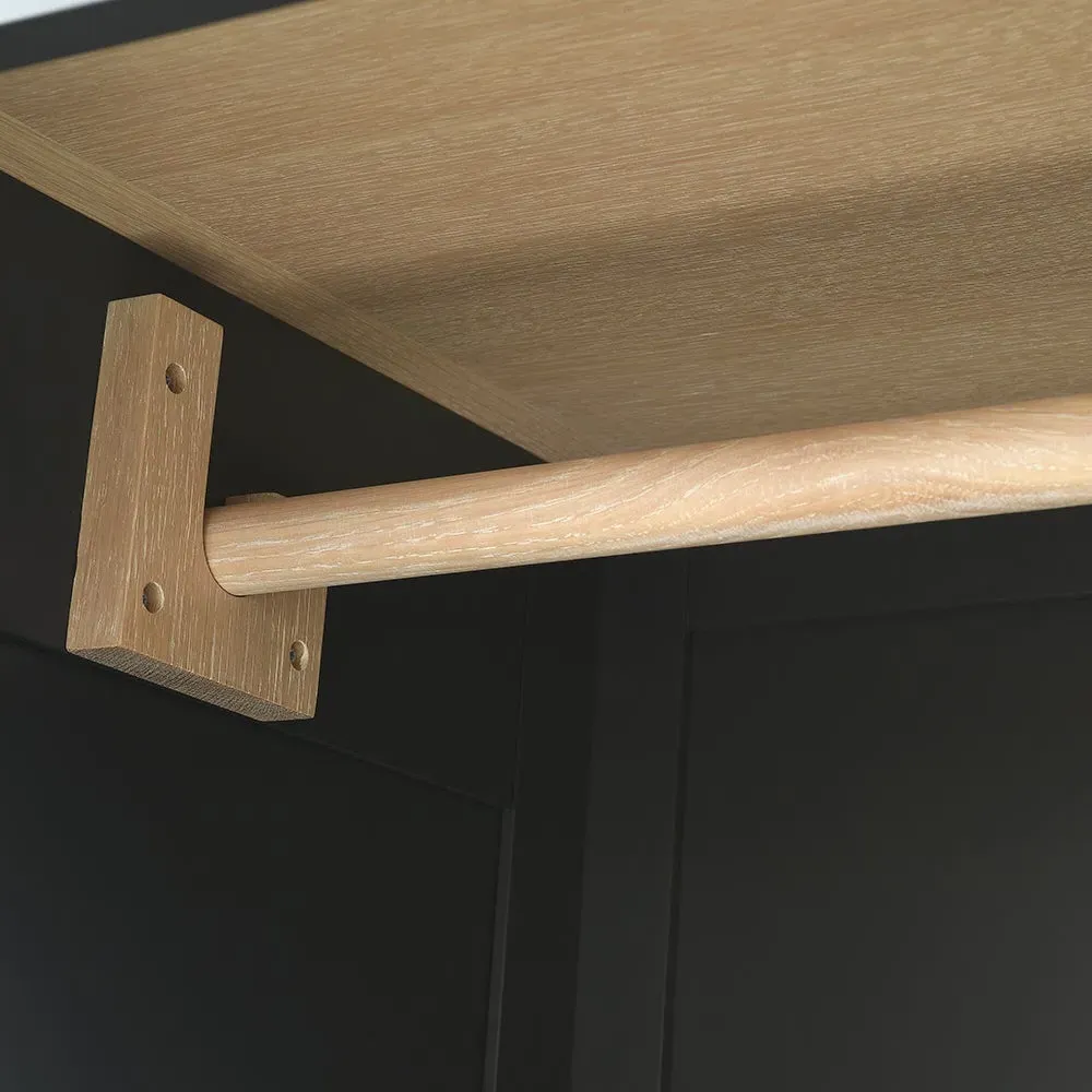 Chester Double Wardrobe - Charcoal