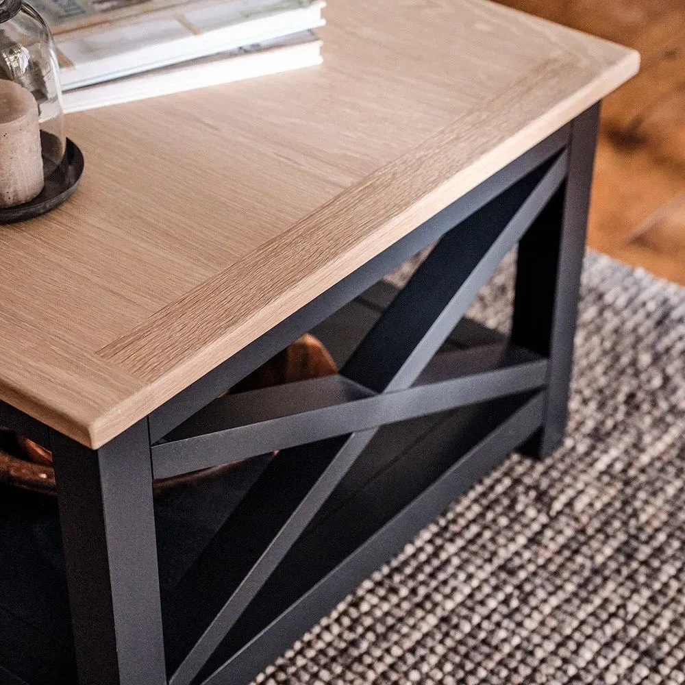 Coffee Table - Charcoal, Oak