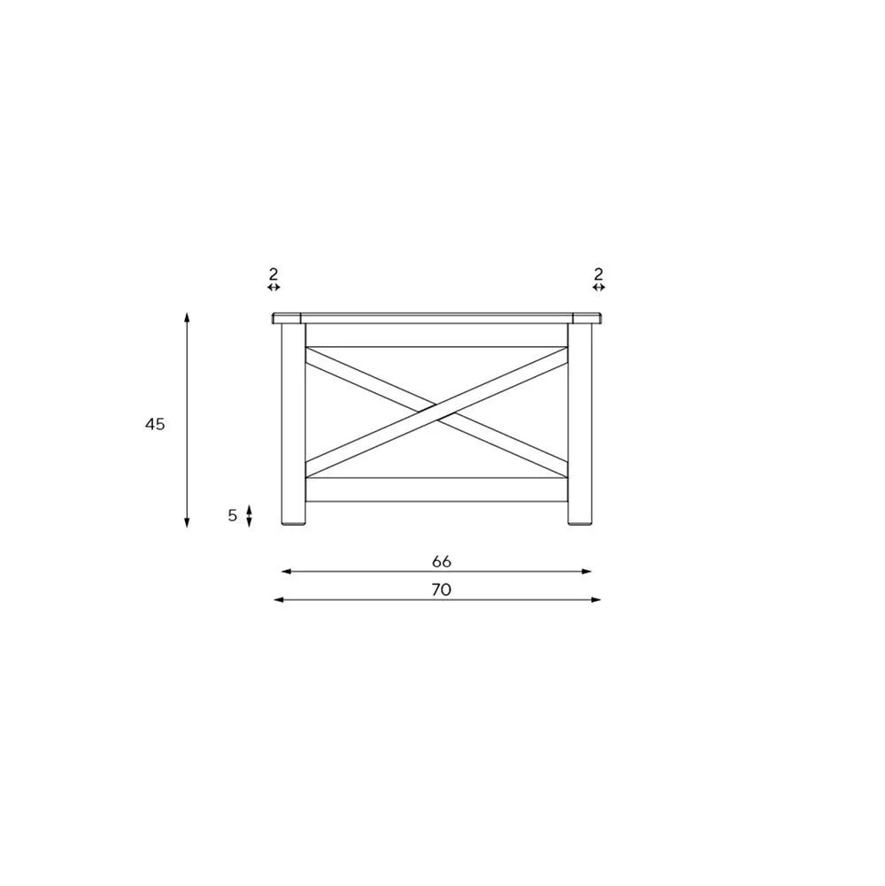 Coffee Table - Charcoal, Oak