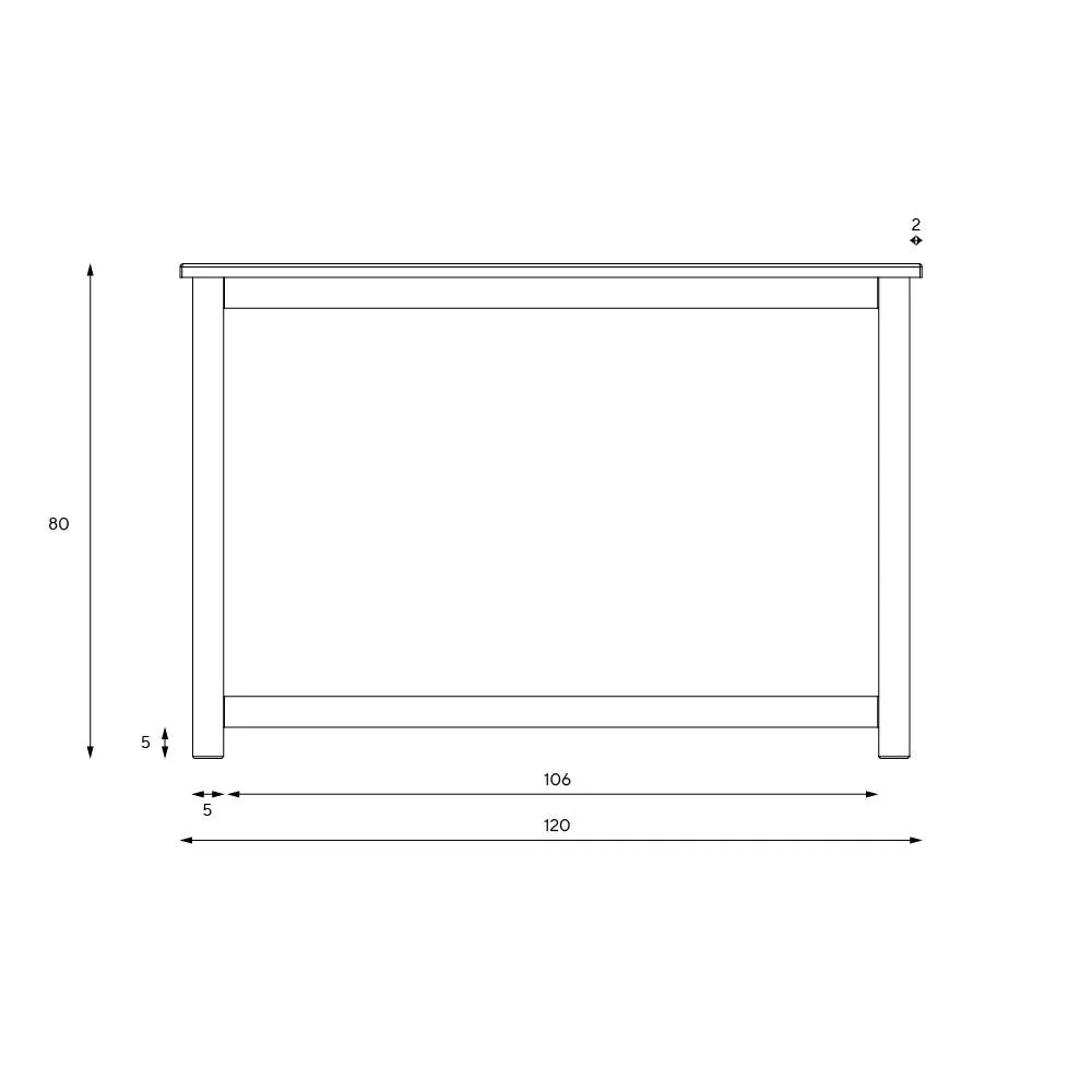 Console Table - Charcoal, Oak