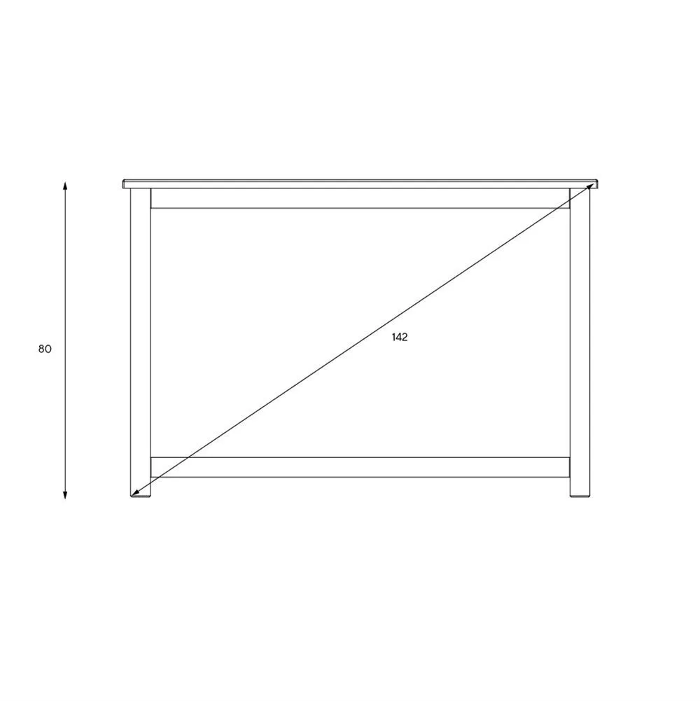 Console Table - Charcoal, Oak