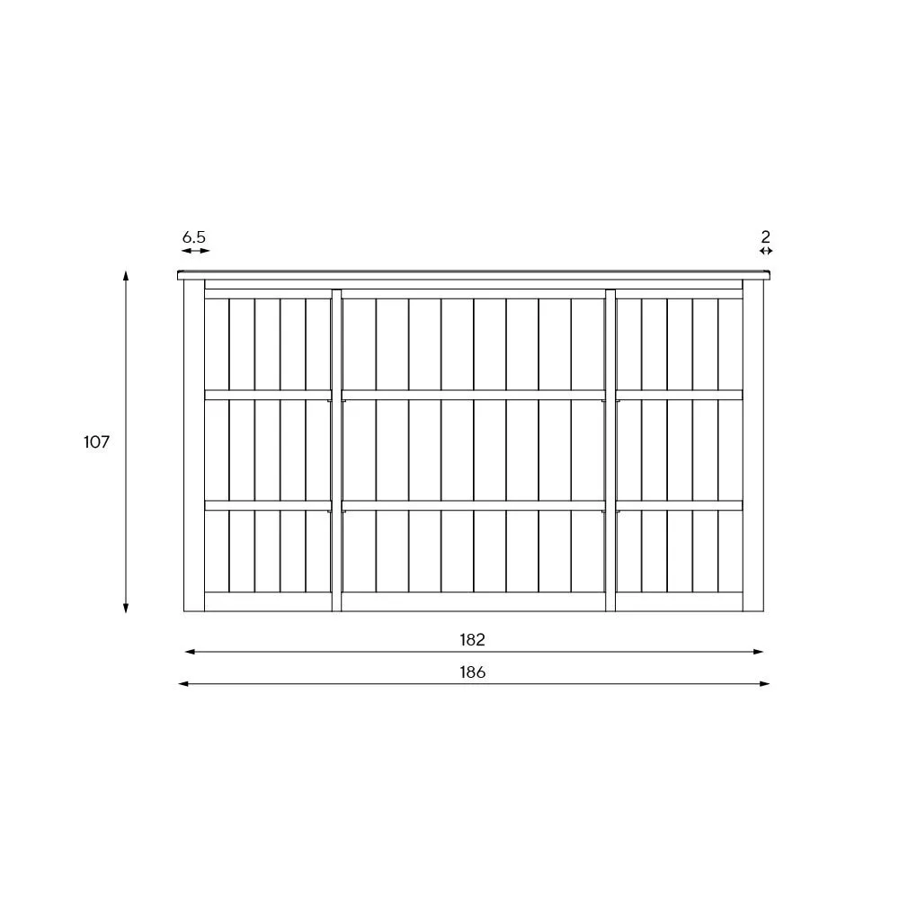 Extra Large Dresser Top - Charcoal