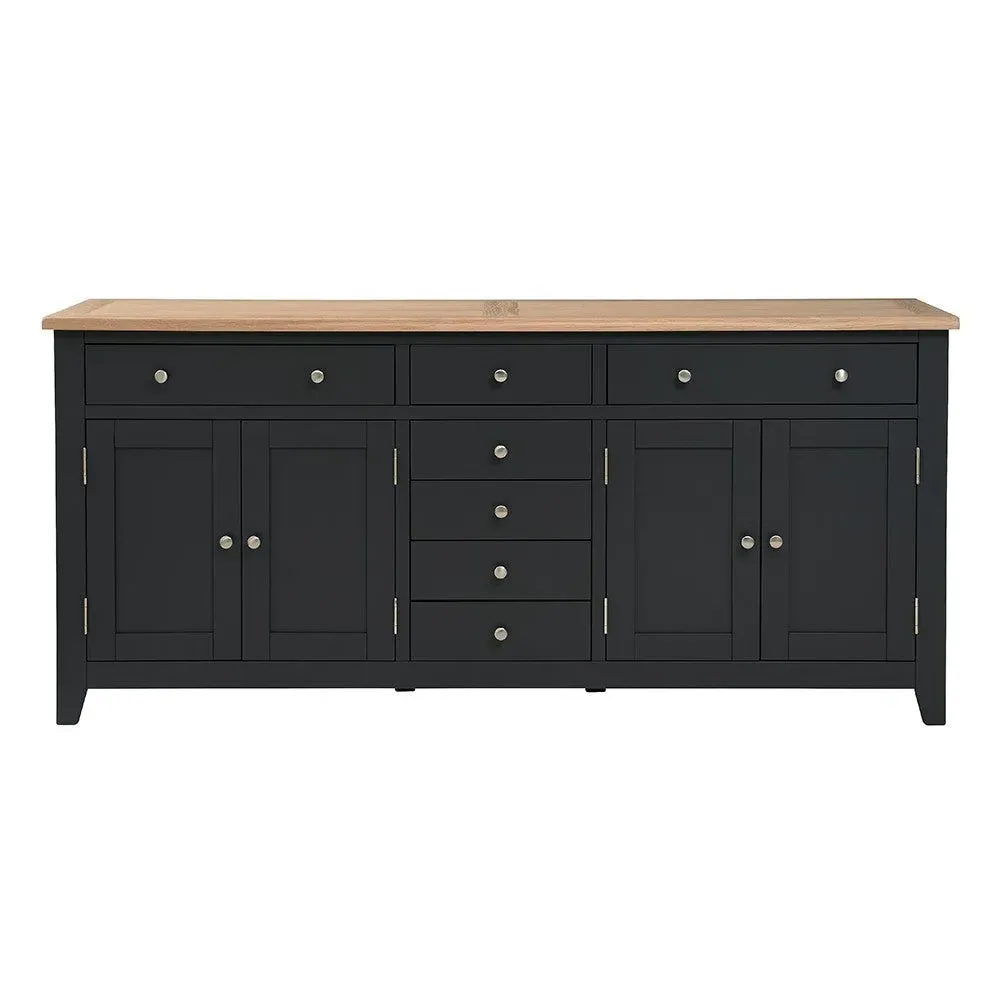 Grand Sideboard - Charcoal, Oak