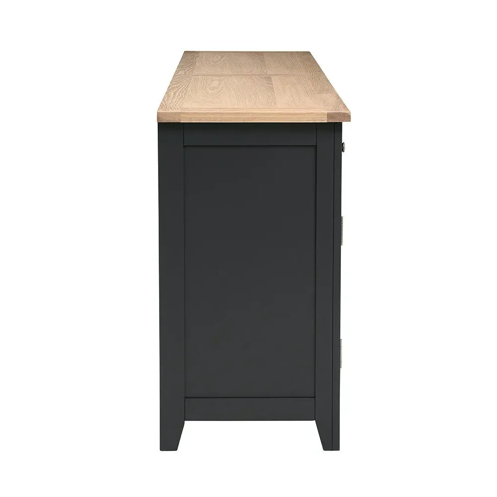 Grand Sideboard - Charcoal, Oak